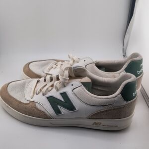 New Balance Men's Sneakers in Cream, Green, and Tan